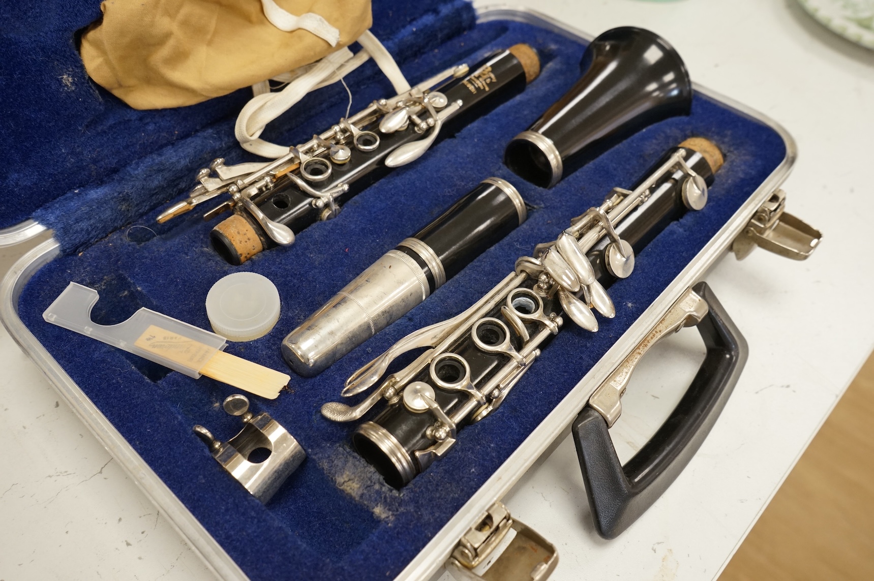 A Boosey and Hawkes cased clarinet